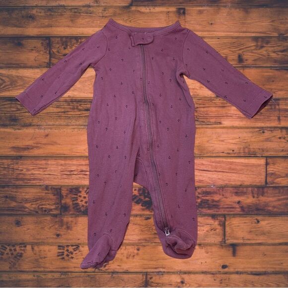 5 for $25🔥Carter's Zip Front Pajama Sleeper Baby Girl Size 3 Months - Picture 1 of 6